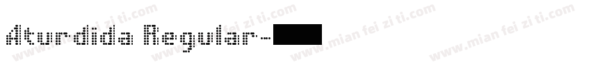 Aturdida Regular字体转换